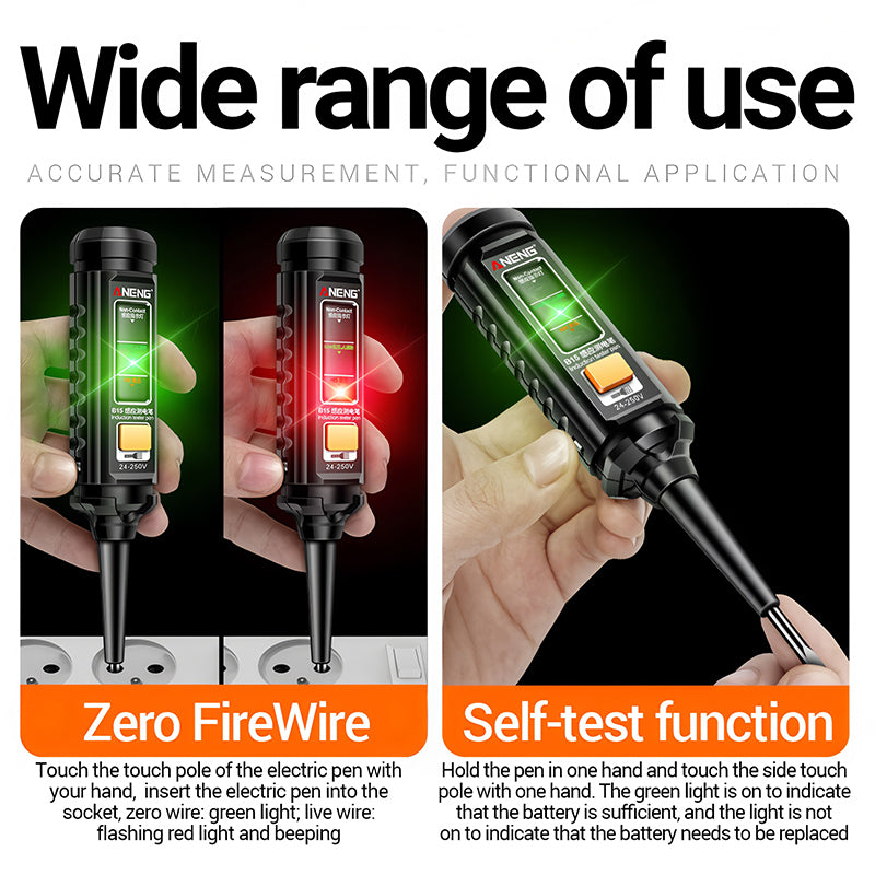 Ψηφιακό πολύμετρο υψηλής ακρίβειας, πολλαπλών λειτουργιών με στυλό για μέτρηση τάσης κυκλώματος και ανοιχτού κυκλώματος