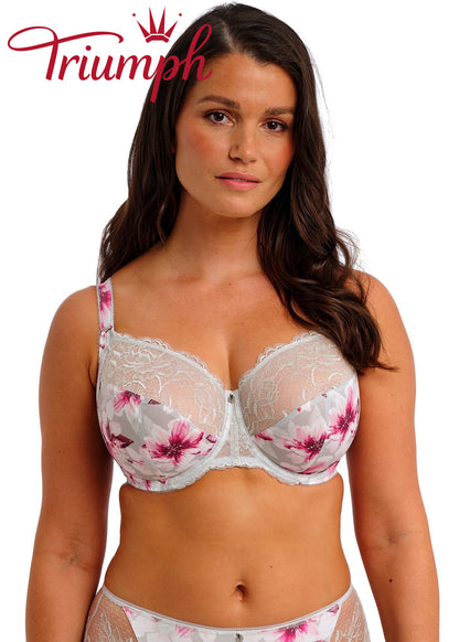 Triumph - (4 τεμ.)🥇2025 Σουτιέν με μπανέλα και φλοράλ σχέδιο 🌸