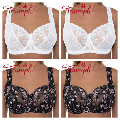 Triumph - 4 τεμάχια 🔥Σουτιέν Triumph από δαντέλα 2025