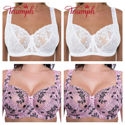 Triumph - 4 τεμάχια 🔥Σουτιέν Triumph από δαντέλα 2025