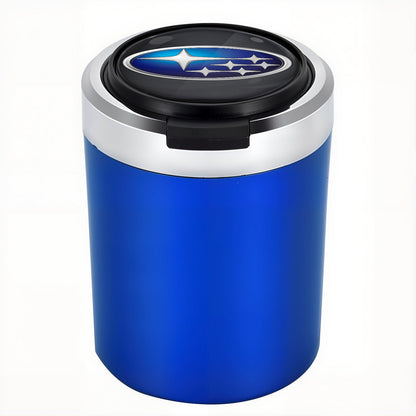 Σταχτοδοχείο αυτοκινήτου με LED από ανοξείδωτο ατσάλι Woyuosn χωρίς καπνό